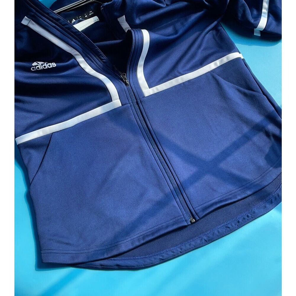 NWT Adidas Women Navy Blue Long Sleeve Under The Lights Full Zip Jacket Size XLT - Picture 2 of 7